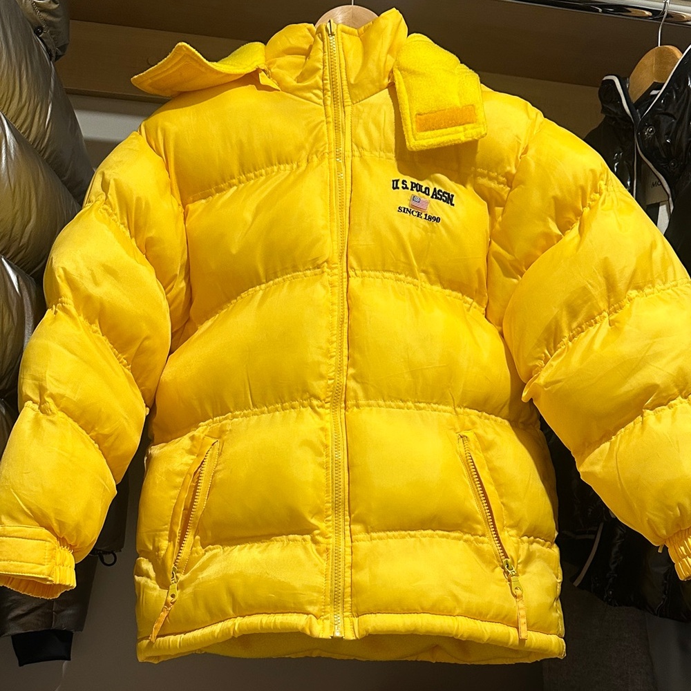 U.S. Polo Assn. Bright Yellow Quilted Jacket